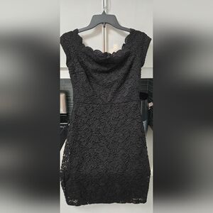 Premier Amour Women's Off The Shoulder Short Sleeve Lace Dress